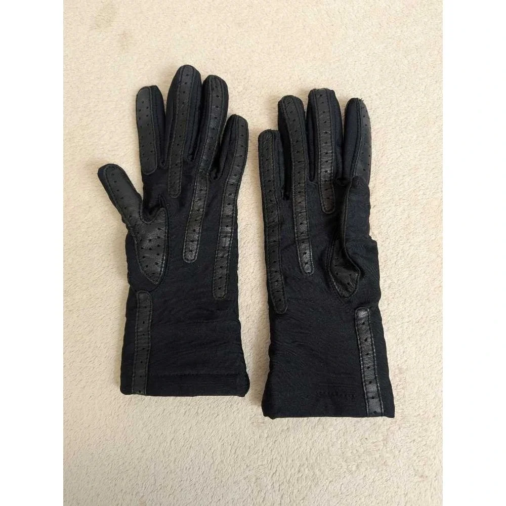 Black Sheer Chevron Detail‎ Gloves One Size One Size Style 24813